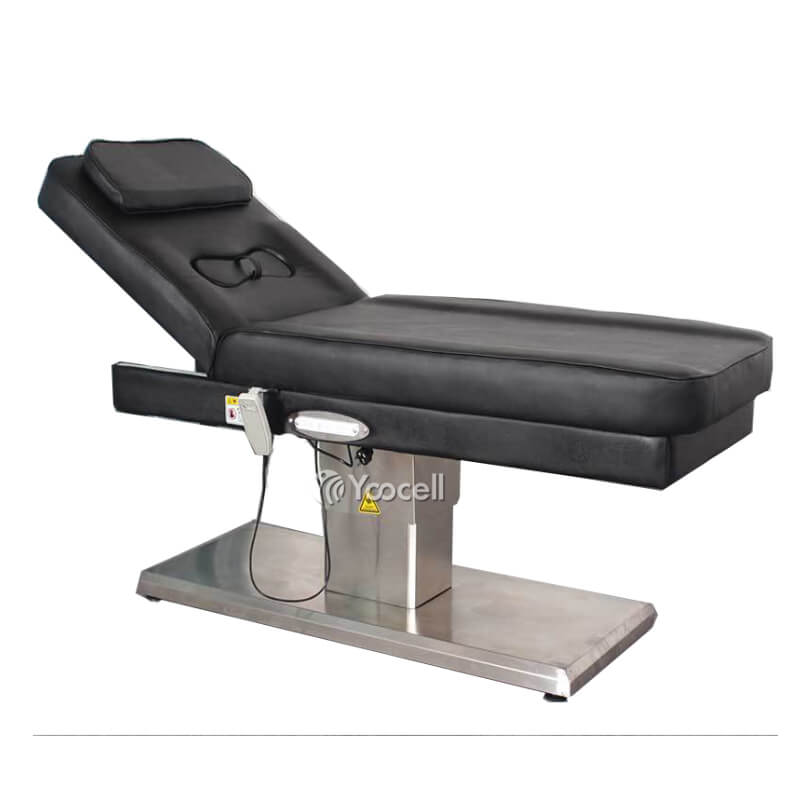Salon equipment newest electric facial bed for massage with chest hole