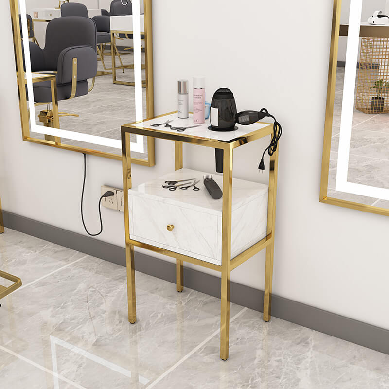 Beauty hair salon equipment and price with hair salon trolleys with four wheels