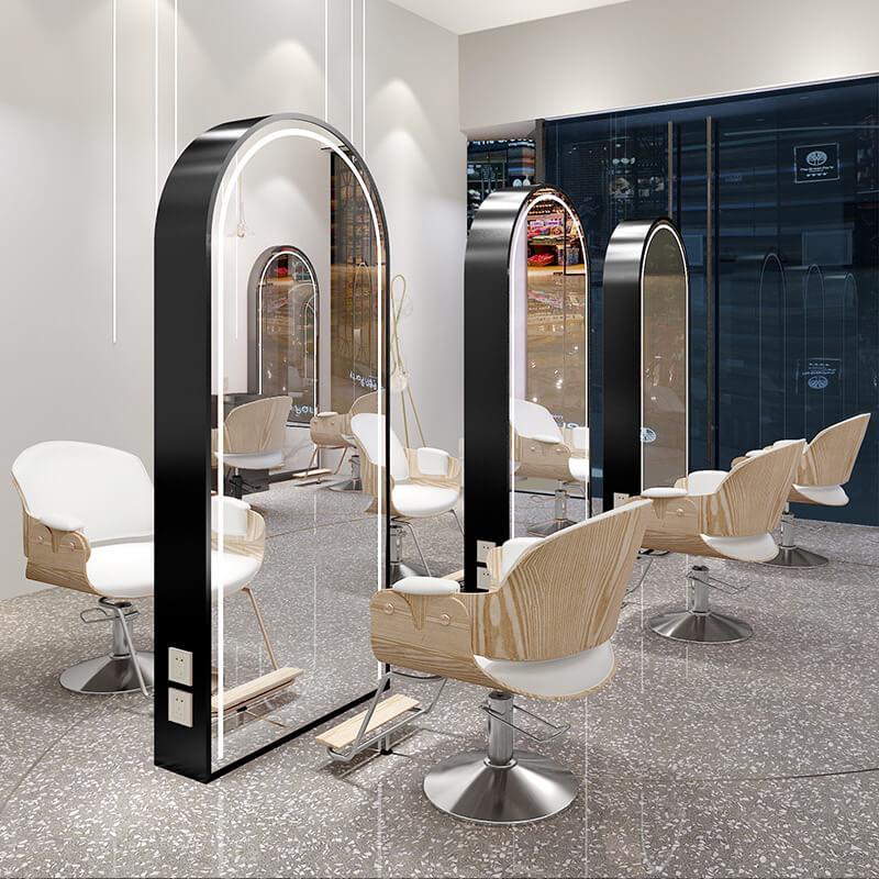 New Design salon barber double sided /singel sided mirror station
