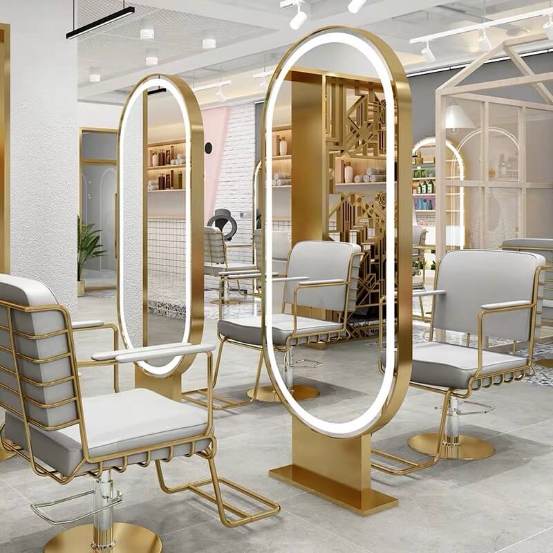 New LED lighting Salon Mirror Station for Hairdressing ...