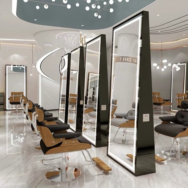 New LED lighting Salon Mirror Station for Hairdressing | Yoocell